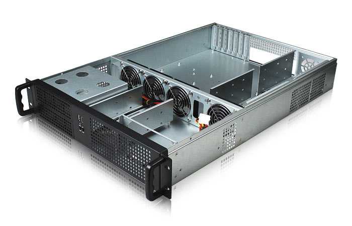 2U机箱(266F)，精密钣金外壳定制，卧式机箱，机箱定制